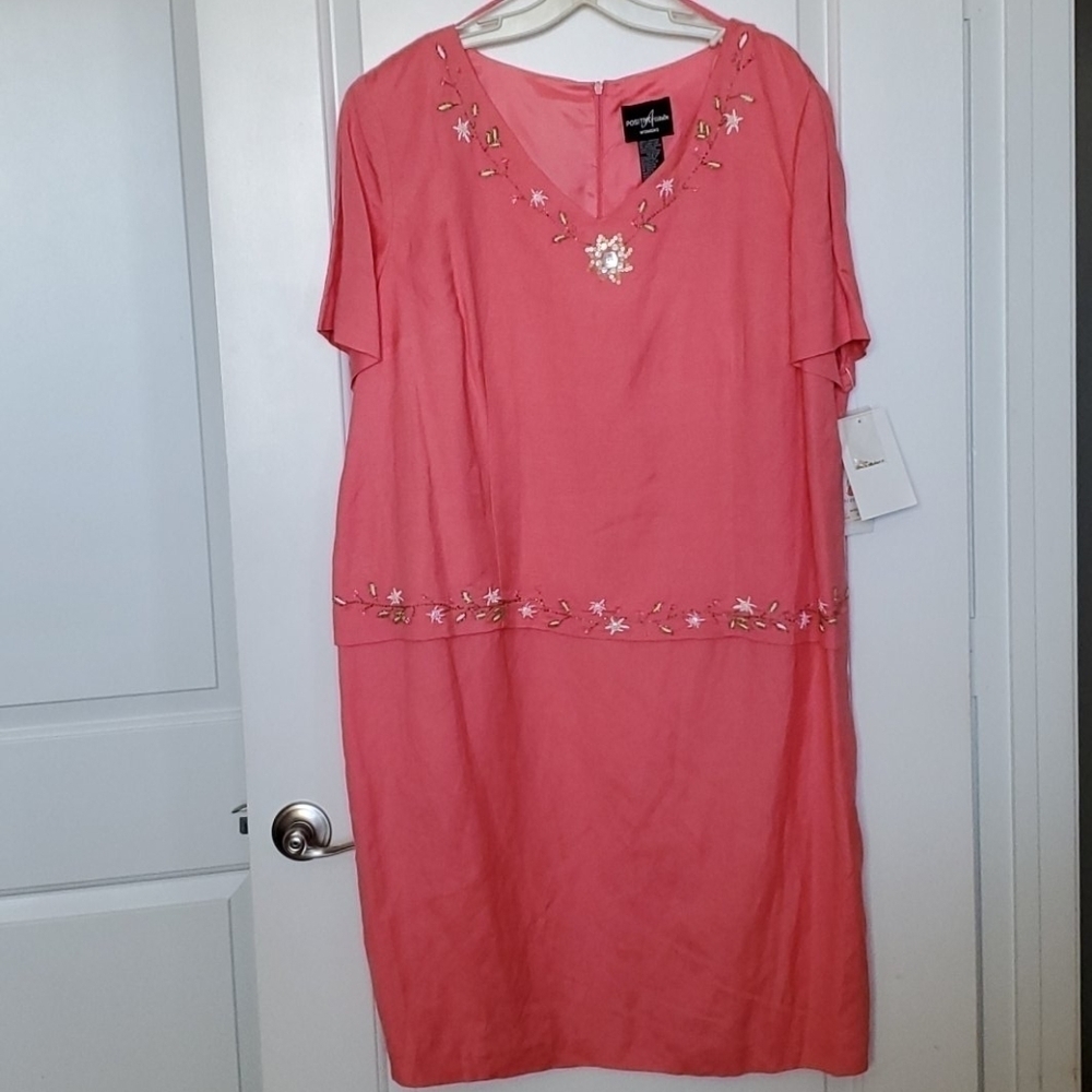 Positive Attitude Salmon Dress Sz.22, 5/$50